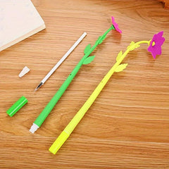 12pcs 0.5mm Flower Shaped Gel Ink Pens Office School Supplies