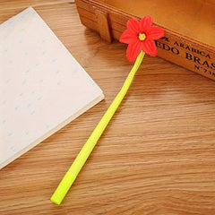 12pcs 0.5mm Flower Shaped Gel Ink Pens Office School Supplies