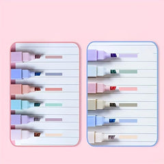 6pcs Vibrant Highlighters Morandi Marker Pen Office School Supplies