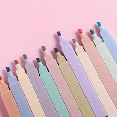 6pcs Vibrant Highlighters Morandi Marker Pen Office School Supplies
