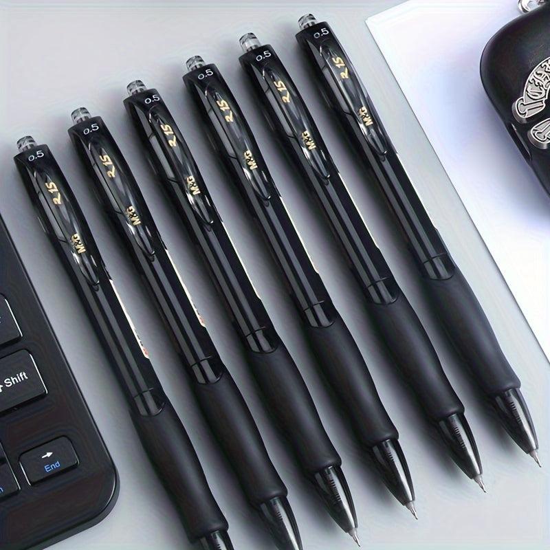 6pcs Classic Press Gel Pens Office Nursing Business Pens