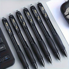 6pcs Classic Press Gel Pens Office Nursing Business Pens