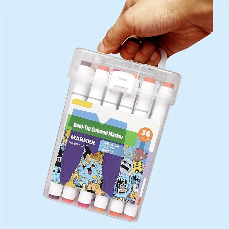 60 Color Watercolor Pens Set, Non-toxic Double Ended Markers