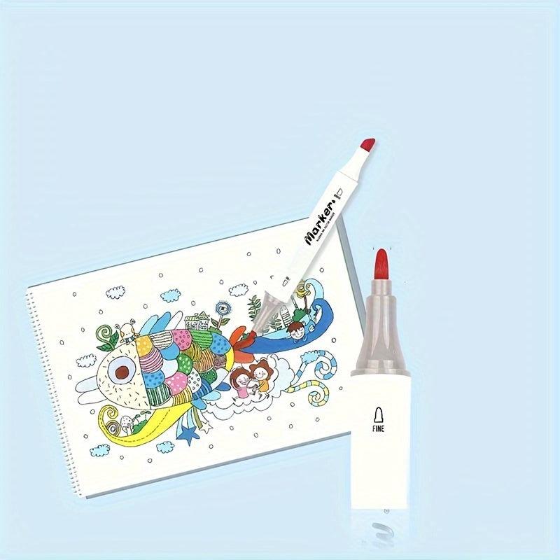 60 Color Watercolor Pens Set, Non-toxic Double Ended Markers