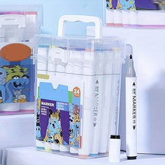 60 Color Watercolor Pens Set, Non-toxic Double Ended Markers