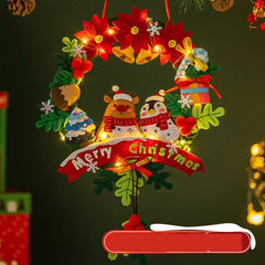 Christmas DIY Door Wreath Material Kit for Kids
