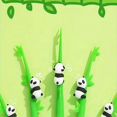 2pcs 0.5mm Panda Gel Ink Pens Animal Stationery