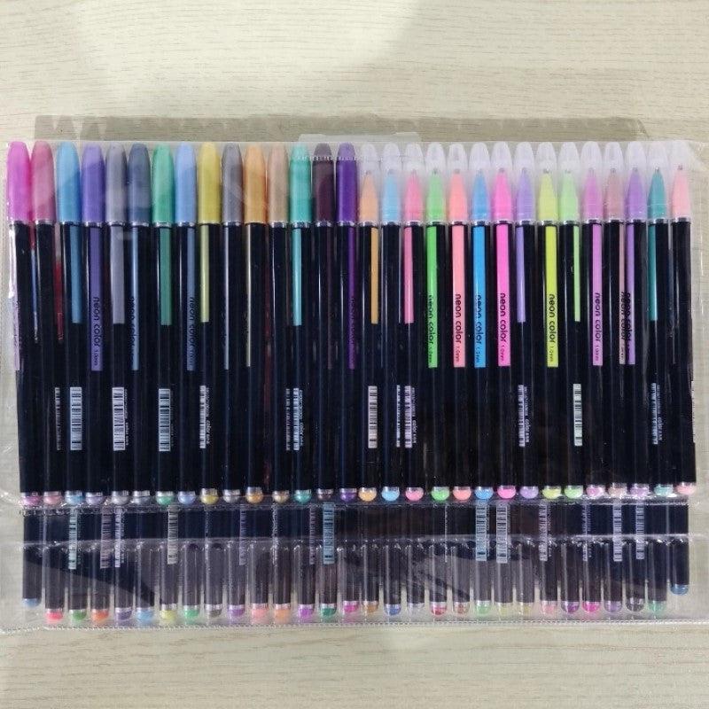 60pcs Children's Bright Crystal Fluorescent Mark Pen Set