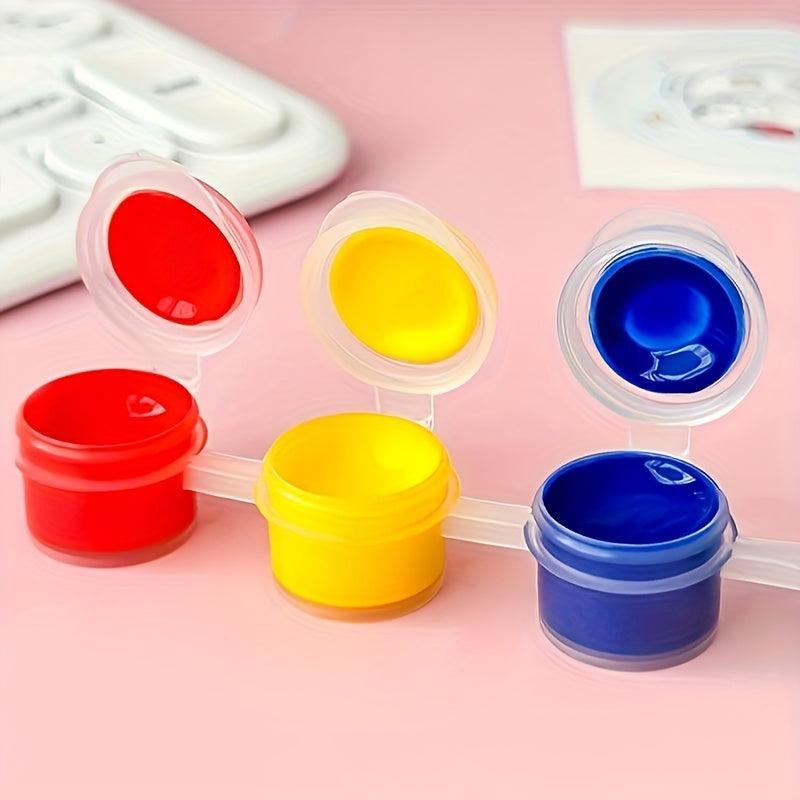 12 Colors Student Art Painting Pigment Strip