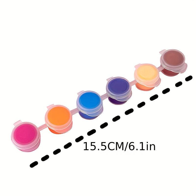 12 Colors Student Art Painting Pigment Strip