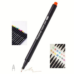 Watercolor Hook Line Pen 0.4mm Set Gel Pen Office Mar