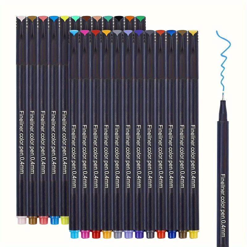 12pcs 24pcs Hook Line Extremely Fine Needle Tube Pen Set