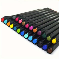 12pcs 24pcs Hook Line Extremely Fine Needle Tube Pen Set
