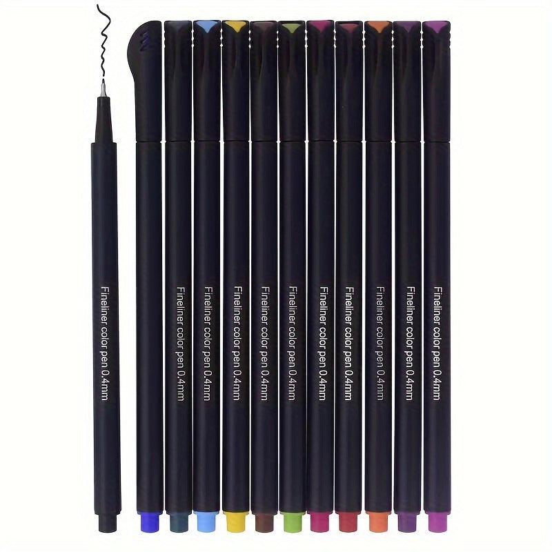 12pcs 24pcs Hook Line Extremely Fine Needle Tube Pen Set