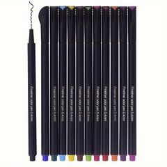 12pcs 24pcs Hook Line Extremely Fine Needle Tube Pen Set