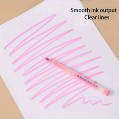 6pcs Macaron Fluorescent Marker Pens Set for Notes
