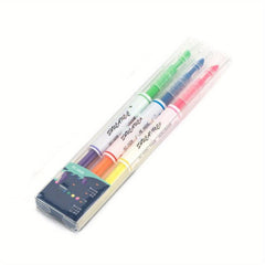3pcs 5pcs Double Fluorescent Pen Set Student Note Highlight