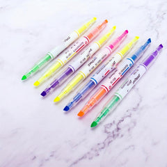 3pcs 5pcs Double Fluorescent Pen Set Student Note Highlight