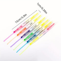 3pcs 5pcs Double Fluorescent Pen Set Student Note Highlight