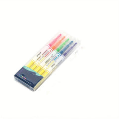 3pcs 5pcs Double Fluorescent Pen Set Student Note Highlight