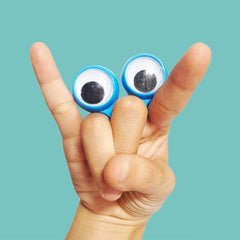 Eye Finger Puppets Plastic Rings With Eyes Prank Toys Fun Games