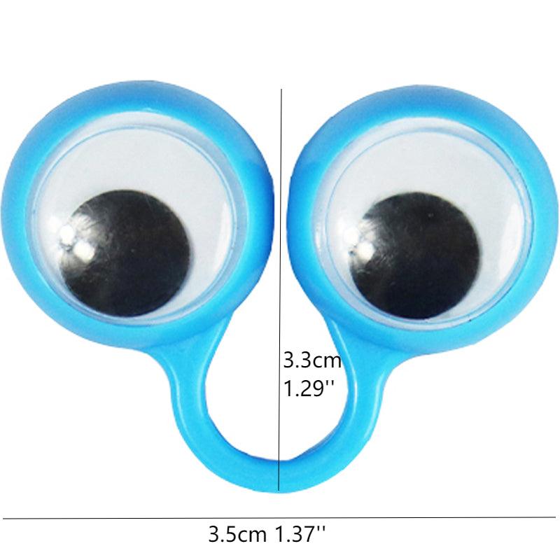 Eye Finger Puppets Plastic Rings With Eyes Prank Toys Fun Games