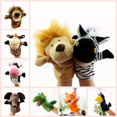 Cute Cartoon Animal Plush Hand Puppet Toy for Storytelling