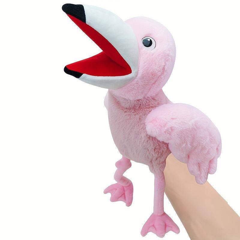 Colorful Parrot Hand Puppet Plush Toy for Kids