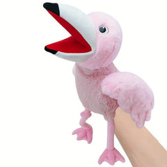 Colorful Parrot Hand Puppet Plush Toy for Kids