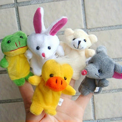 10pcs Animal Finger Puppets Plush Toys for Kids Christmas Halloween