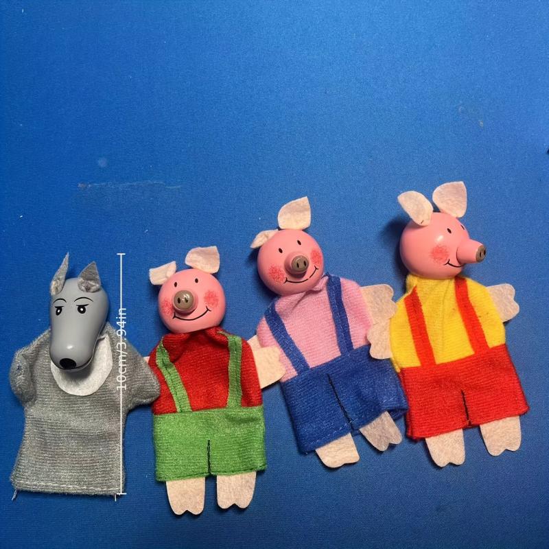 Three Little Pigs Finger Dolls Education Toys