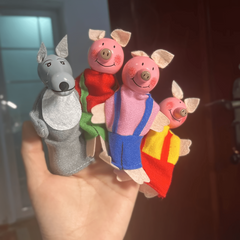 Three Little Pigs Finger Dolls Education Toys