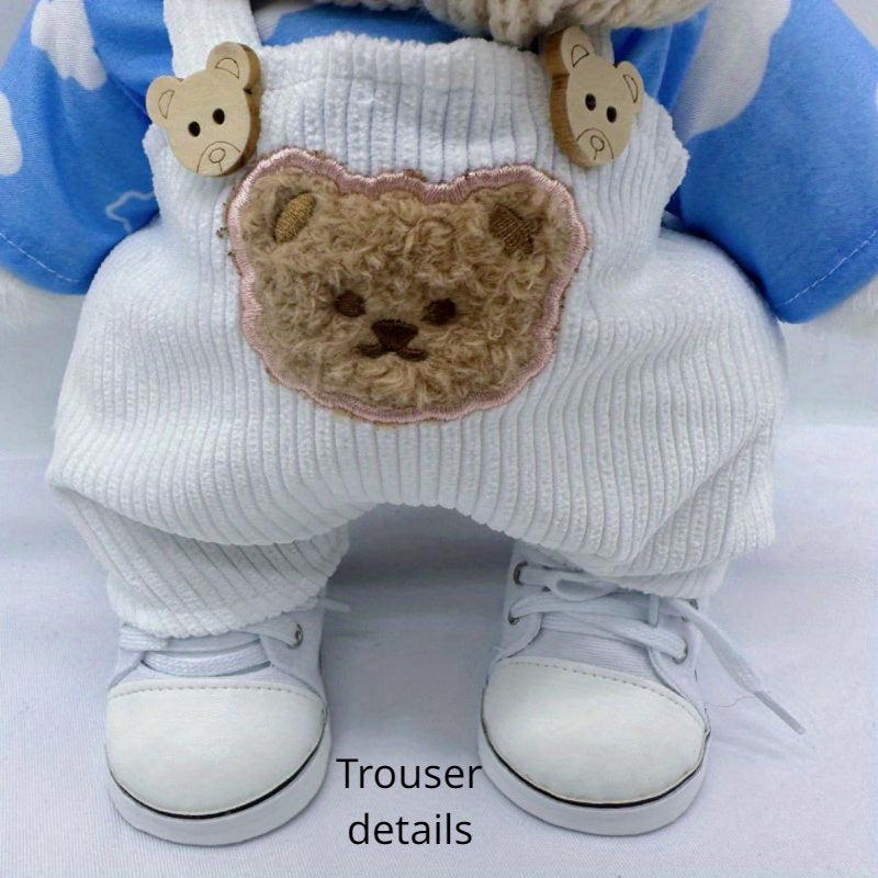 Movable Plush Bear Doll Clothes Set