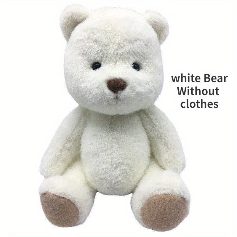 Movable Plush Bear Doll Clothes Set