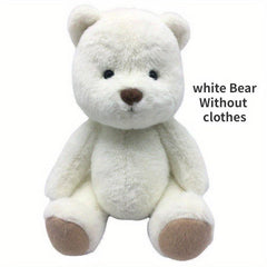 Movable Plush Bear Doll Clothes Set