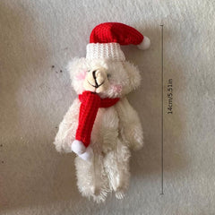 Christmas Blush Pendant Bear American Cartoon Ornament Gift Cake Bag Accessories
