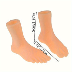6pcs Left Right Foot Finger Puppet Toy Model Play