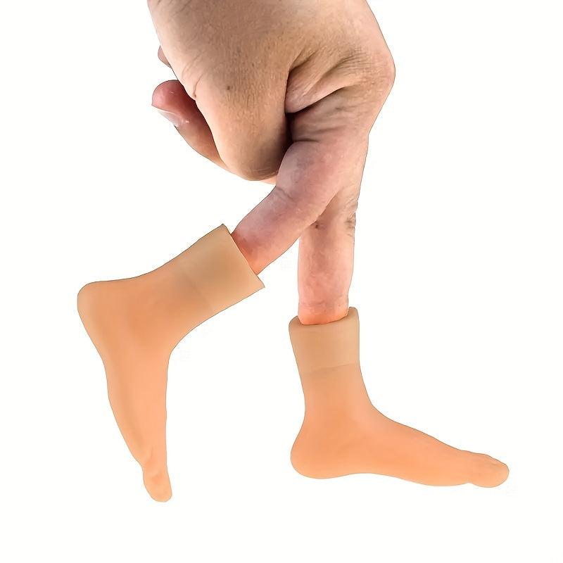 6pcs Left Right Foot Finger Puppet Toy Model Play