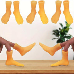6pcs Left Right Foot Finger Puppet Toy Model Play