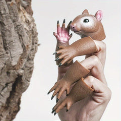 Squirrel Finger Hand Puppet Animal Doll Plaything Gift