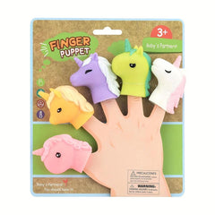 Unicorns Finger Puppets 5 Piece Set Fun Toy Gift