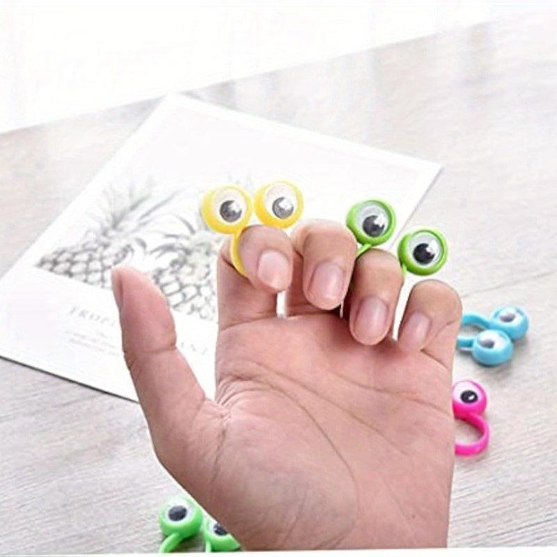 10pcs Eye Finger Puppets Rings Party Favor Easter Toy Game Accessories
