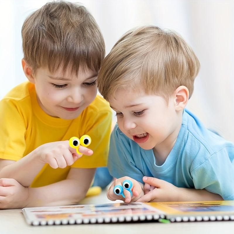 5pcs Eye Finger Puppets Moving Eye Toys Anti Stress Kids Baby Gift