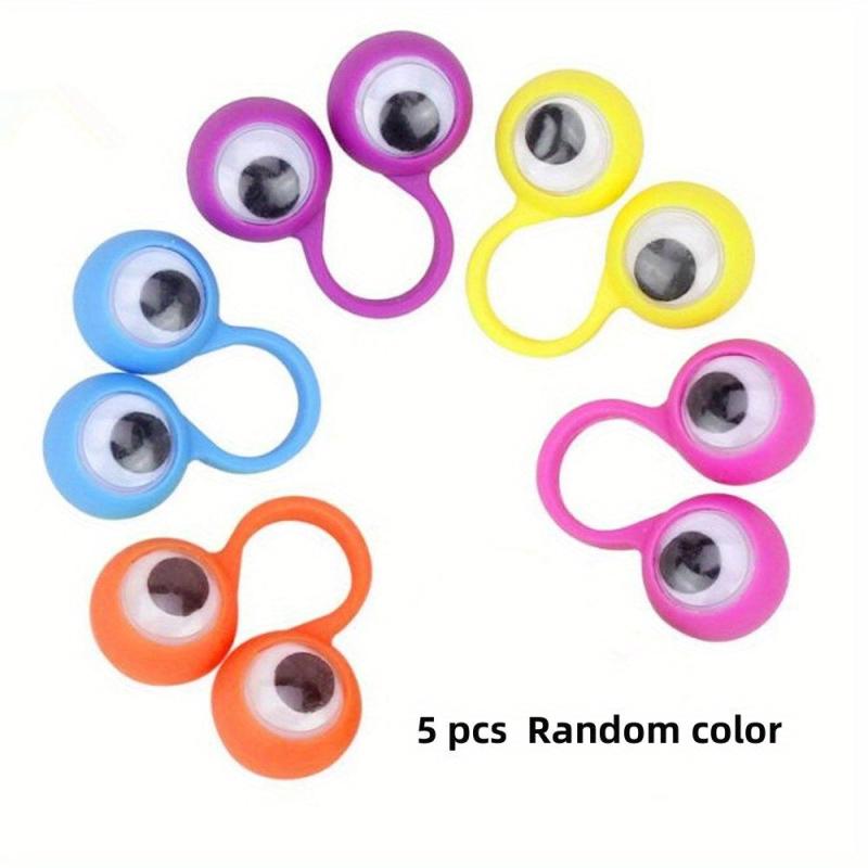 5pcs Eye Finger Puppets Moving Eye Toys Anti Stress Kids Baby Gift