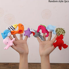 Marine Animals Finger Puppets Set - Soft Velvet Toddlers Toy