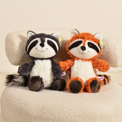 Raccoon Stuffed Toy Bear Doll Bed Sleeping Pillow Big Tail Animals