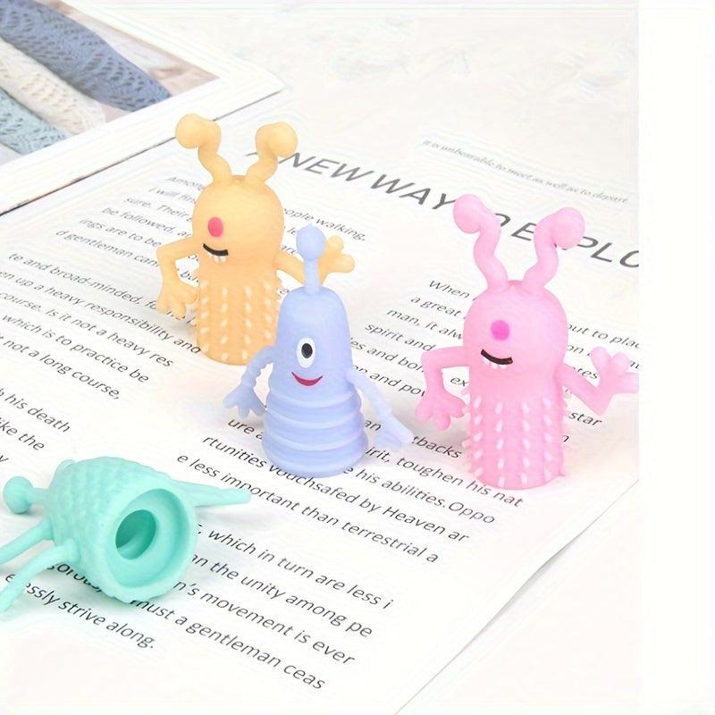 4pcs Little Devil Mini Finger Doll Tricky Toy Vent Finger Doll Coat