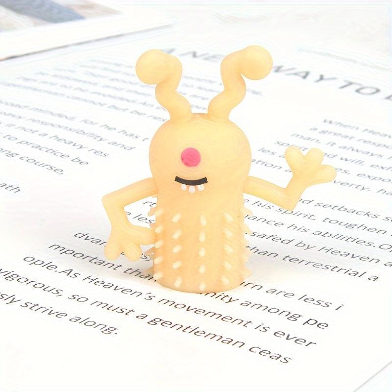 4pcs Little Devil Mini Finger Doll Tricky Toy Vent Finger Doll Coat