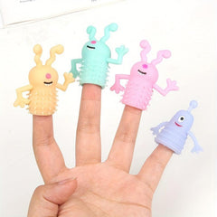 4pcs Little Devil Mini Finger Doll Tricky Toy Vent Finger Doll Coat