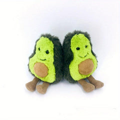 Avocado Pendant Plush Toy Mushroom Strawberry Watermelon Key Chain Doll